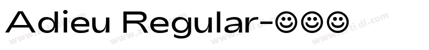 Adieu Regular字体转换
